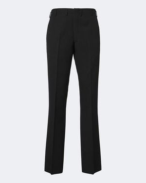 Prada Schmale Hose Aus Schurwoll-Twill - Schwarz