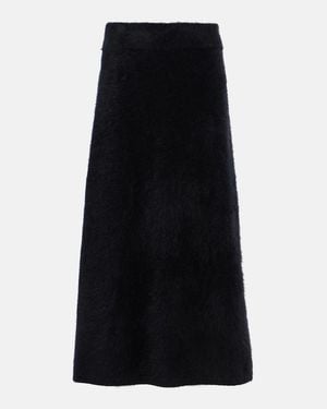 Lisa Yang Asta Cashmere Midi Skirt - Black
