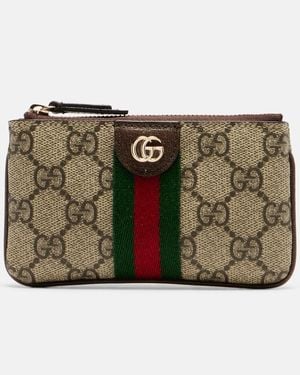 Gucci Muenzetui Ophidia Gg Web Stripe - Grün