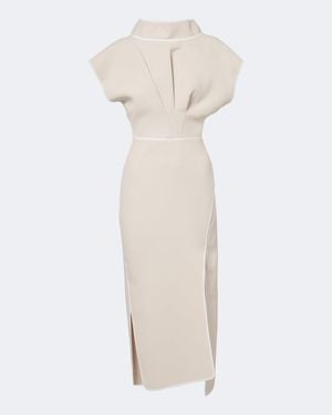 Maticevski Pageant Midi Dress - Natural
