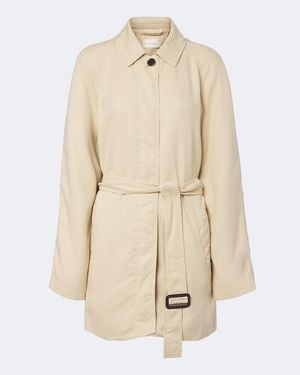 The Row Elisa Belted Coat - Natural