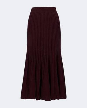 arch4 Sabrina Cashmere Midi Skirt - Purple
