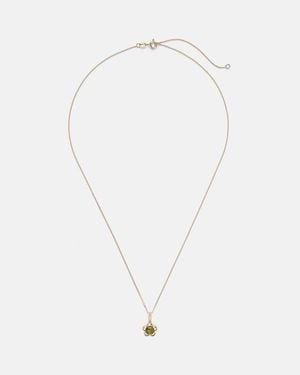 STONE AND STRAND Kensington 14Kt Necklace With Peridot - White