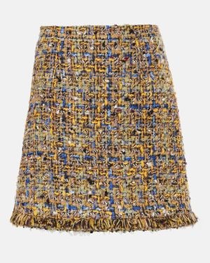 Etro Tweed Miniskirt - Natural