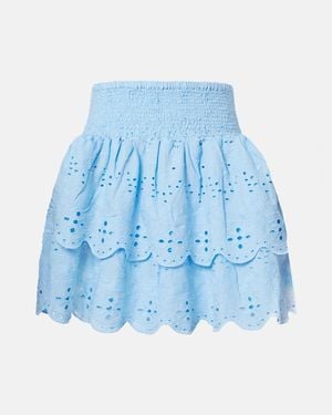 Melissa Odabash Minirock Riri Aus Baumwolle - Blau