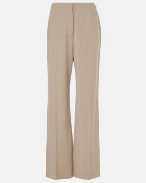 TOVE Auden High-Rise Wide-Leg Trousers - Natural