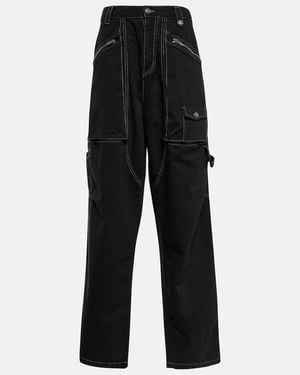 Isabel Marant Paciane Wide-leg Cargo Jeans - Black
