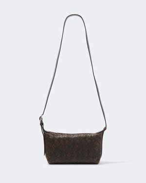 Bottega Veneta Traveller Intrecciato Leather Phone Pouch - White