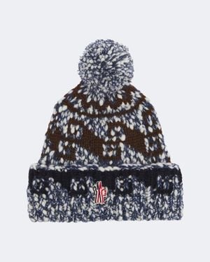 Moncler Muetze Aus Strick - Blau