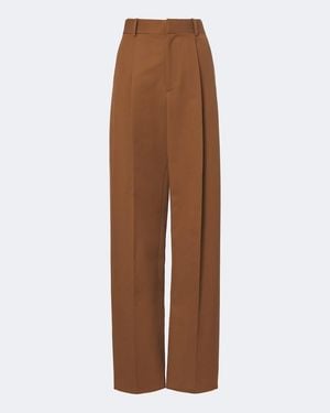 Tod's Cotton Wide-Leg Pants - Brown