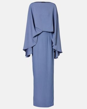 Taller Marmo Eolia Crepe Cady Gown - Blue