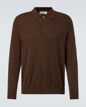 arch4 Cashmere Polo Jumper - Brown