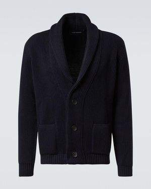 Thom Sweeney Cardigan Aus Wolle - Blau
