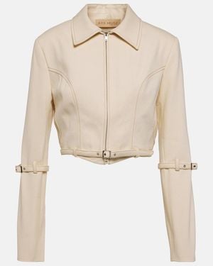 AYA MUSE Tuxis Cropped Denim Jacket - Natural
