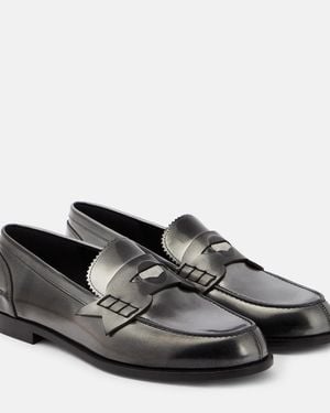 Christian Louboutin Penny Leather Loafers - Black