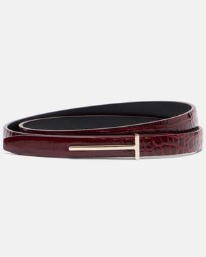 Tom Ford Guertel Aus Leder - Rot