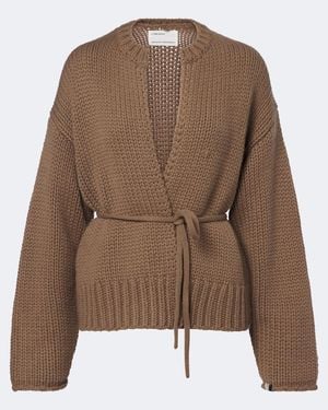 Extreme Cashmere Wickelcardigan N°384 Ginza Aus Cashmere - Braun