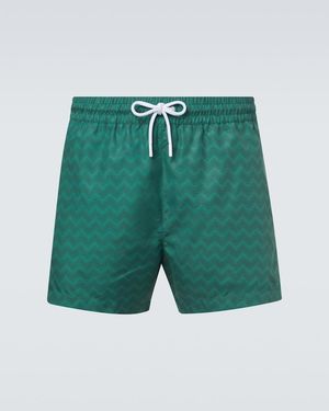 Missoni Zigzag Swim Trunks - Green