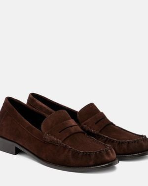 Paris Texas Dylan Suede Penny Loafers - Brown