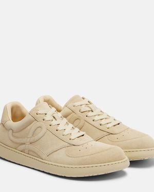 Loewe Jambo Suede Trainers - Natural