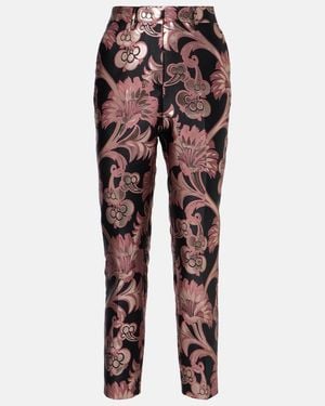 Etro Floral Jacquard Suit Trousers - Red