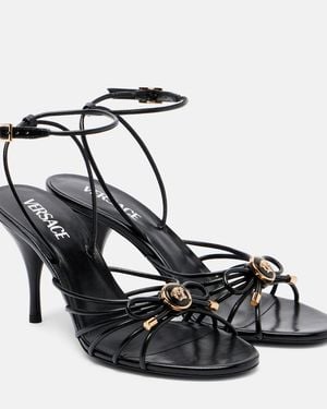 Versace Heeled Sandals - Black