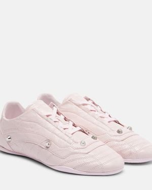 Balenciaga City Leather Trainers - Pink