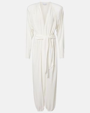 Stella McCartney Jumpsuit Aus Crepe-Jersey - Weiß