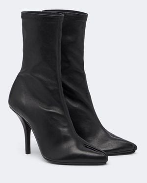 Maison Margiela Bottines Tabi Claw En Cuir - Noir