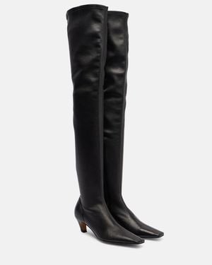 KHAITE Botas Mosqueteras Arizona 50 De Piel - Negro