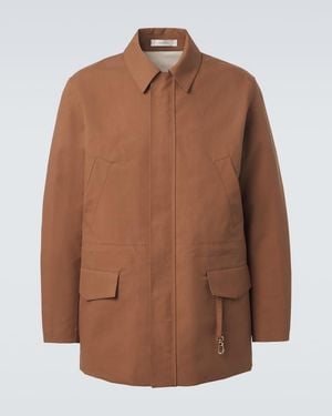 Umit Benan Country Cotton And Linen Jacket - Brown