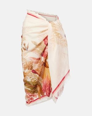 Zimmermann Bedruckter Pareo Aus Baumwolle - Pink