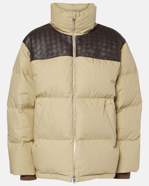 Bottega Veneta Cotton Down Jacket - Brown