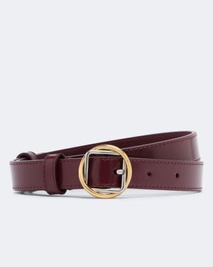 Jacquemus Salon Leather Belt - Purple