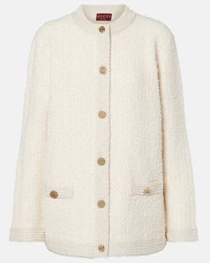 Gucci Cardigan Aus Boucle - Natur