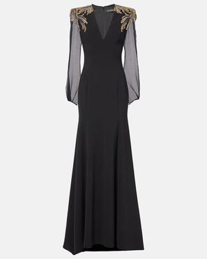 Jenny Packham Mercury Embellished Gown - Black