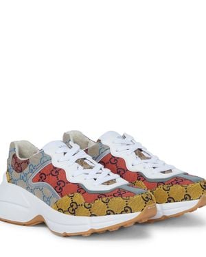 Gucci Rhyton GG Multicolour Trainer - Yellow