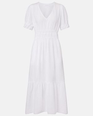 Velvet Midikleid Rivelle Aus Baumwoll-Gaze - Weiß