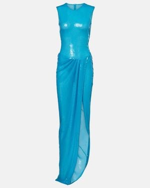 Alex Perry Robe Mit Pailletten - Blau