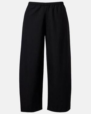 KHAITE Roma Virgin Wool Wide-Leg Pants - Blue