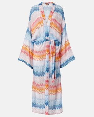Missoni Cover-Up Zigzag Aus Haekelstrick - Weiß