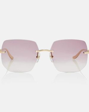 Cartier Panthere De Cartier Square Sunglasses - Pink