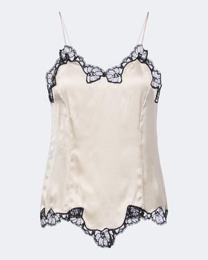 Isabel Marant Top Lencero Amael De Saten En Mezcla De Seda - Neutro