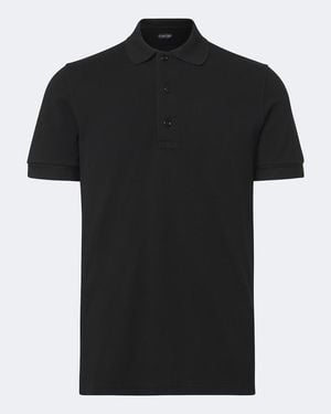 Tom Ford Jersey Polo Shirt - Black