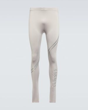 Loewe Logo Leggings - Grey