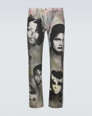 Versace Jeans Rectos Estampados - Gris