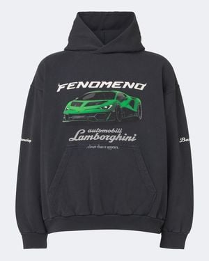 Balenciaga X Lamborghini Sudadera Con Capucha De Algodon - Gris