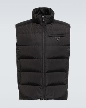 Prada Re-Nylon Padded Vest - Black