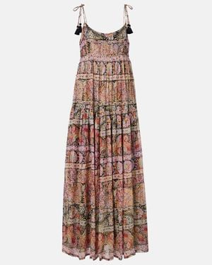 RIXO London Maxikleid Kamilah Aus Lame - Mehrfarbig