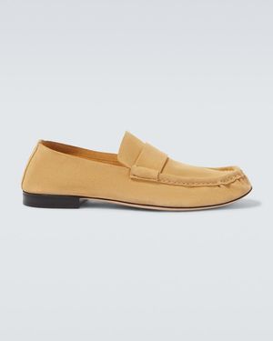 The Row Suede Loafers - Natural
